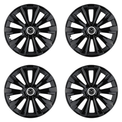 Set 4 Capace Roti, potrivite jantelor de R16, pentru Mazda, model delta negru