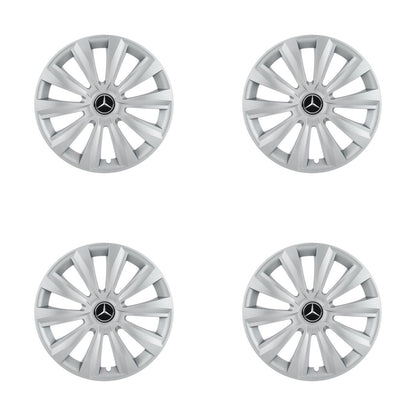 Set 4 Capace Roti, potrivite jantelor de R16, pentru Mercedes-Benz, model delta cromat