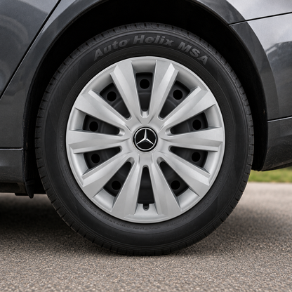 Set 4 Capace Roti, potrivite jantelor de R16, pentru Mercedes-Benz, model delta cromat