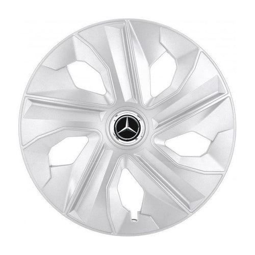 Set 4 Capace Roti, potrivite jantelor de R16, pentru Mercedes Benz, model luna cromat