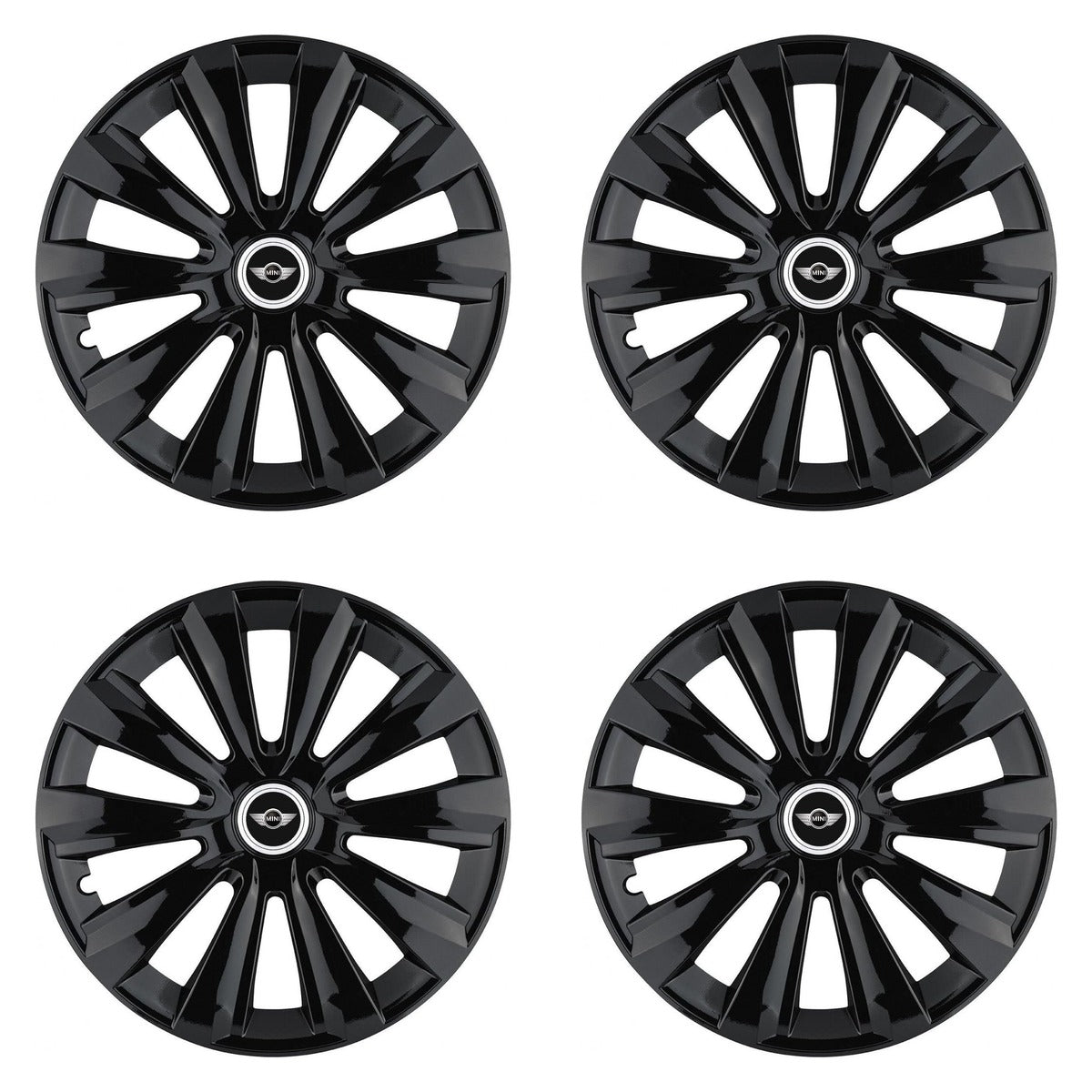 Set 4 Capace Roti, potrivite jantelor de R16, pentru Mini, model delta negru