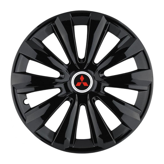 Set 4 Capace Roti, potrivite jantelor de R16, pentru Mitsubishi, model delta negru