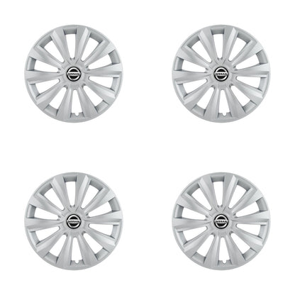 Set 4 Capace Roti, potrivite jantelor de R16, pentru Nissan, model delta cromat