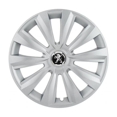 Set 4 Capace Roti, potrivite jantelor de R16, pentru Peugeot, model delta cromat