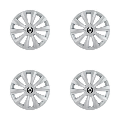 Set 4 Capace Roti, potrivite jantelor de R16, pentru Renault, model delta cromat