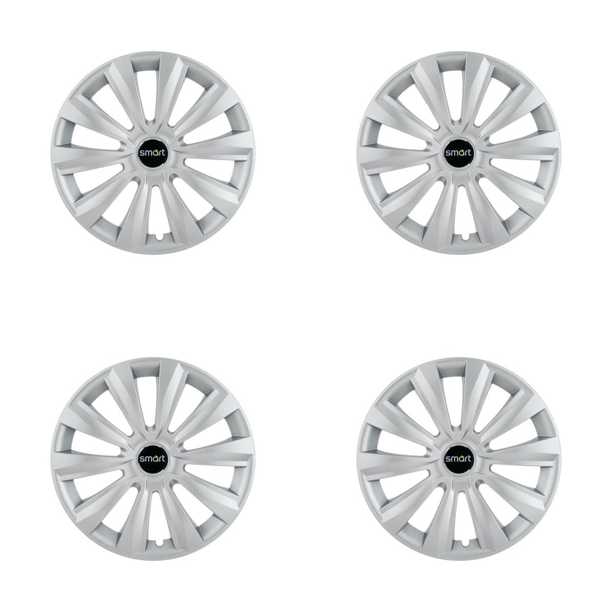 Set 4 Capace Roti, potrivite jantelor de R16, pentru Smart, model delta cromat