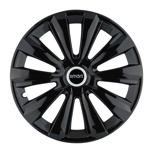 Set 4 Capace Roti, potrivite jantelor de R16, pentru Smart, model delta negru