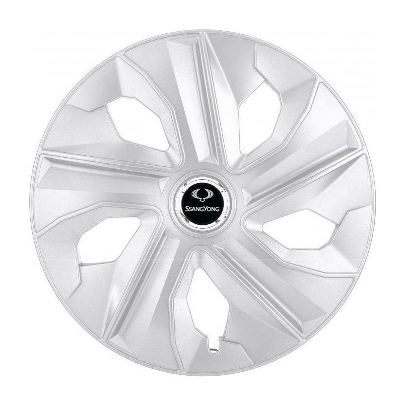 Set 4 Capace Roti, potrivite jantelor de R16, pentru SsangYong, model luna cromat
