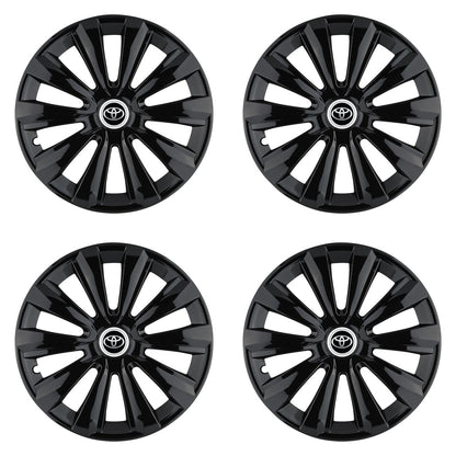 Set 4 Capace Roti, potrivite jantelor de R16, pentru Toyota, model delta negru