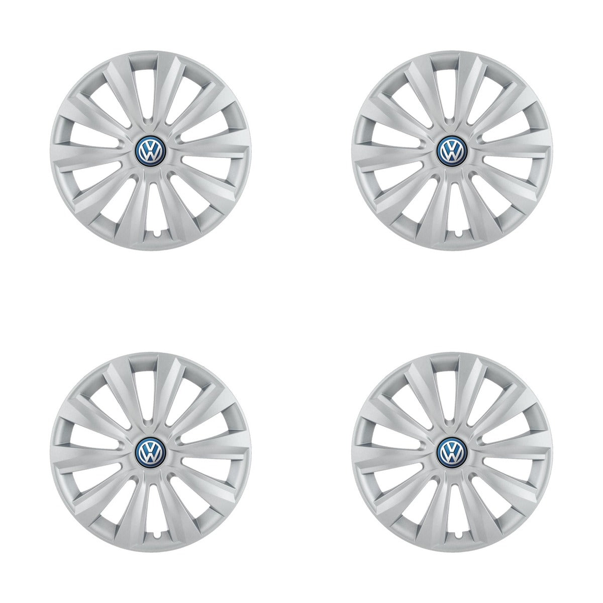 Set 4 Capace Roti, potrivite jantelor de R16, pentru Volkswagen, model delta cromat