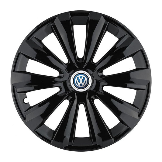 Set 4 Capace Roti, potrivite jantelor de R16, pentru Volkswagen, model delta negru