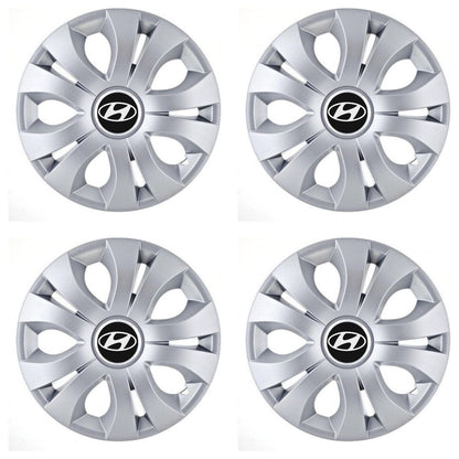 Set 4 Capace Roti, potrivite jantelor de R17, Compatibil Cu Hyundai, model top crom