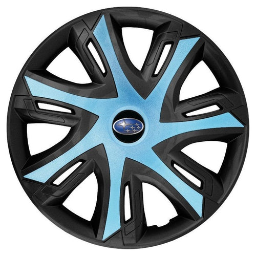4 db-os Power kétszínű azúrkék keréktárcsa-szett R14 Subaru-kompatibilis