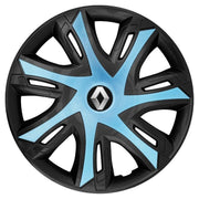 Set 4 capace roti Power bicolor azur R15 Compatibil Cu Renault