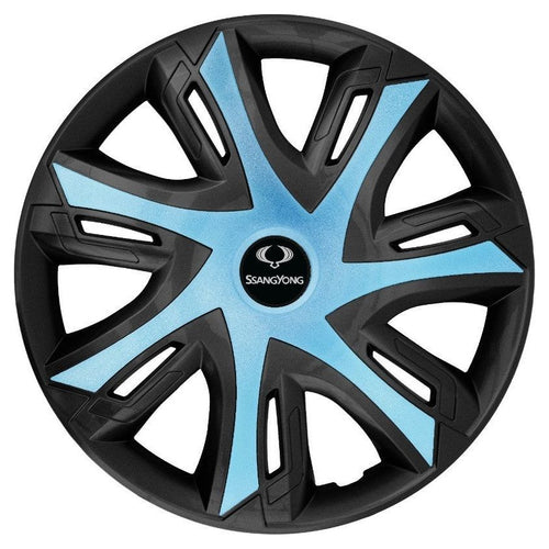 Set 4 capace roti Power bicolor azur R15 Compatibil Cu SsangYoung