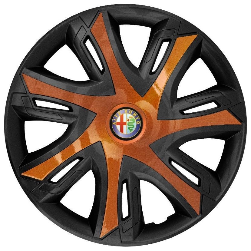 Set 4 capace roti Power bicolor cooper R14 pentru gama auto Alfa Romeo