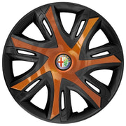 Set 4 capace roti Power bicolor cooper R14 Compatibil Cu Alfa Romeo
