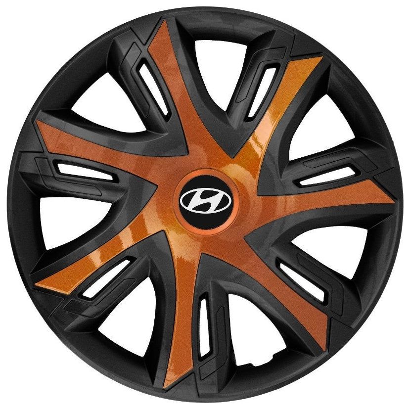Set 4 capace roti Power bicolor cooper R14 Compatibil Cu Hyundai