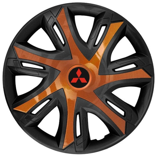 Set 4 capace roti Power bicolor cooper R14 Compatibil Cu Mitsubishi