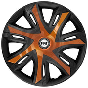 Set 4 capace roti Power bicolor cooper R15 Compatibil Cu Fiat