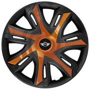Set 4 capace roti Power bicolor cooper R15 Compatibil Cu Mini