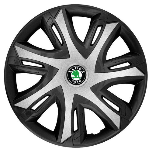4 db-os Power Bicolor ezüst R14 Skoda kerékszett