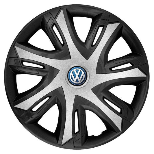 Set 4 capace roti Power Bicolor Silver R14 Compatibil Cu Volkswagen