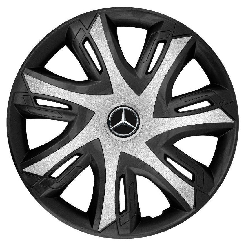 Комплект 4 таса power двуцветни сребро R15 съвместими с Mercedes-Benz