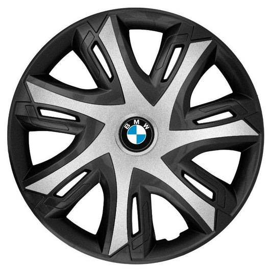 4 db-os Power Bicolor ezüst R16 dísztárcsa készlet, BMW-vel kompatibilis