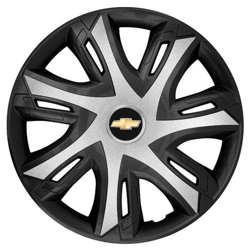 Set 4 capace roti power bicolor silver R16 Compatibil Cu Chevrolet