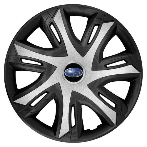 Set 4 capace roti Power Bicolor Silver R16 Compatibil Cu Subaru