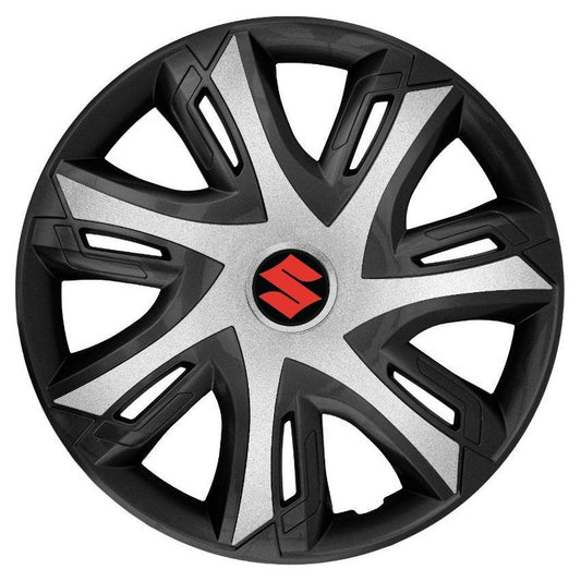 Set 4 capace roti Power Bicolor Silver R16 Compatibil Cu Suzuki