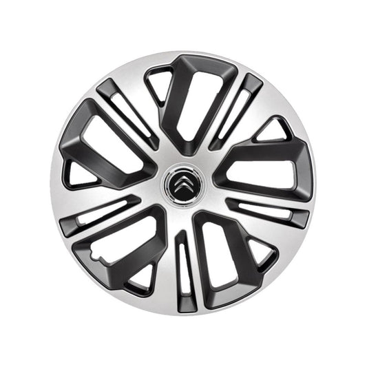 Set 4 Capace Roti 14 inchi (R14) Raven Gri-Negru, Compatibile Cu Citroen