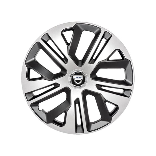 Set 4 Capace Roti 15 inchi (R15) Raven Gri-Negru, Compatibile Cu Dacia