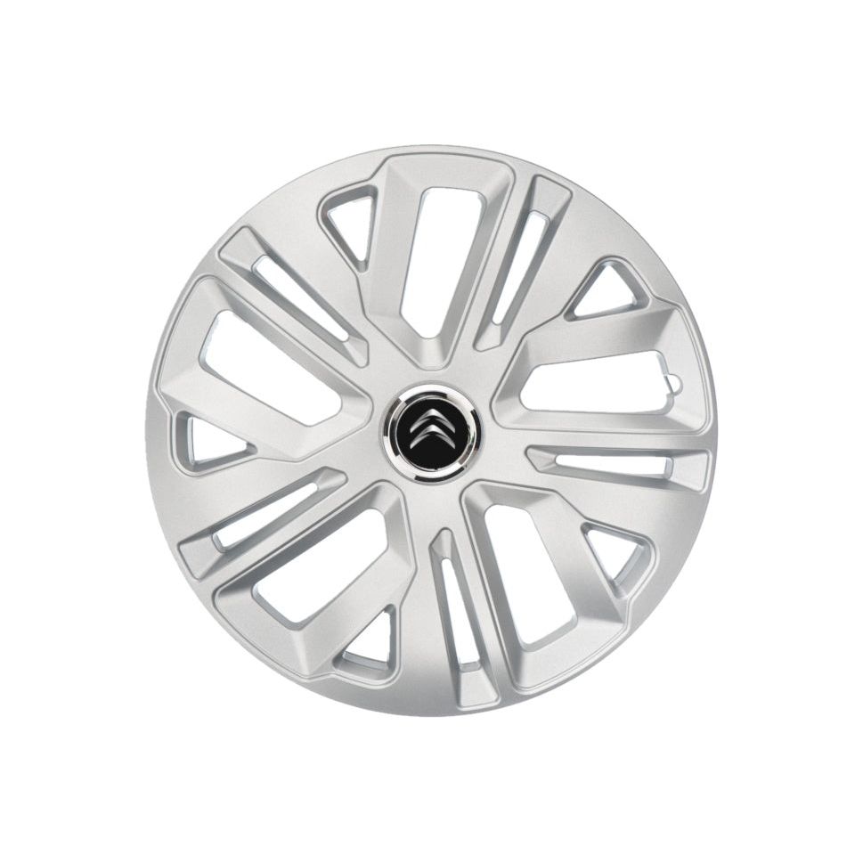 Set 4 capace roti Raven Gri R15, pentru gama auto Citroen