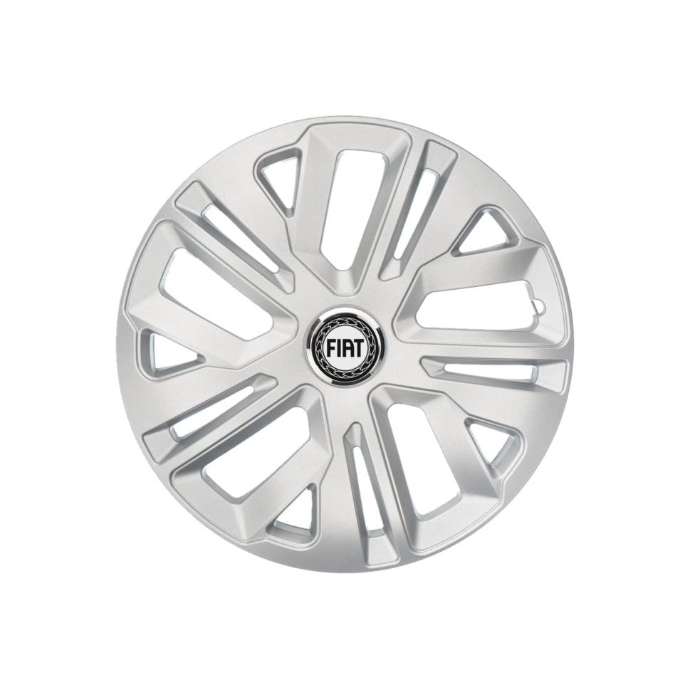 Set 4 capace roti Raven Gri R15, pentru gama auto Fiat