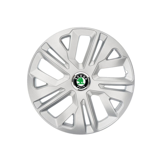 Set 4 Capace Roti 15 inchi (R15) Raven Gri, Compatibile Cu Skoda