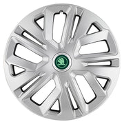 Set 4 Capace Roti 16 inchi (R16) Raven Gri , pentru Skoda Verde