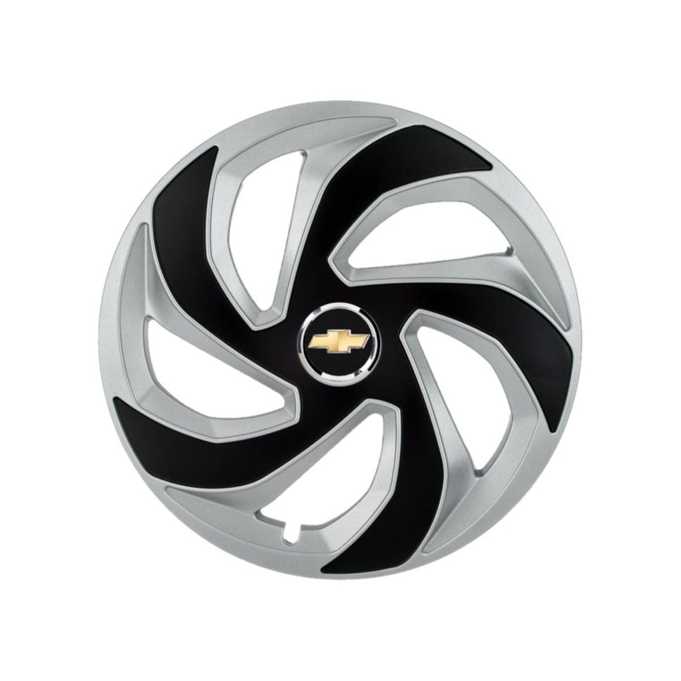 Set 4 capace roti Rex Gri-Negru R14 Compatibil Cu Chevrolet