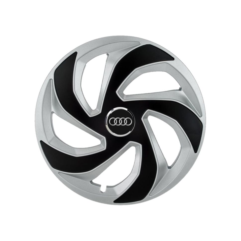 Set 4 capace roti Rex Gri-Negru R15 Compatibil Cu Audi