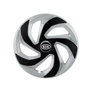 4 db-os Rex szürke-fekete kerékborítás készlet R16, Kia kompatibilis