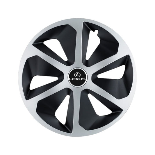 Set 4 capace roti Roco Gri-Negru R13 pentru gama auto Lexus