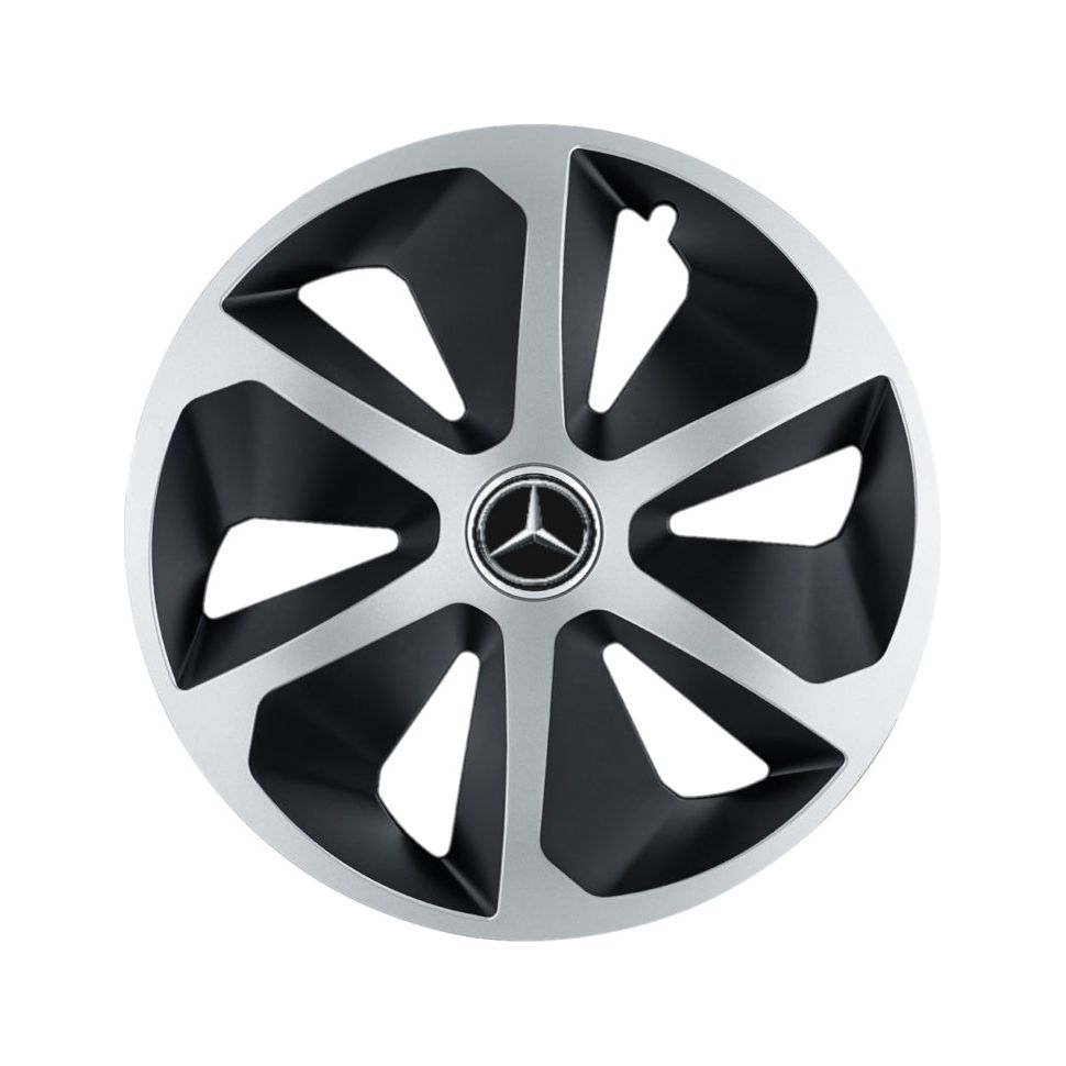 Set 4 capace roti Roco Gri-Negru R13 pentru gama auto Mercedes