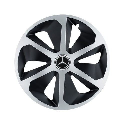 Комплект 4 таса Roco Сиво-Черен R13 за автомобили Mercedes