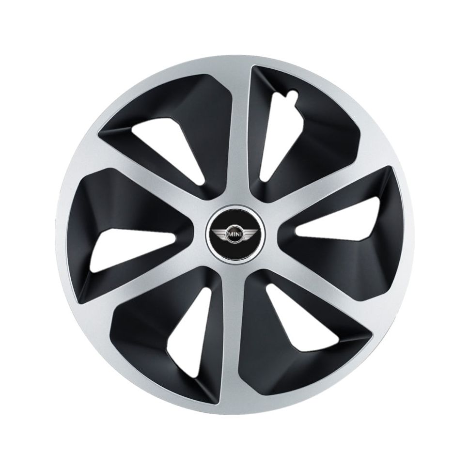 Set 4 capace roti Roco Gri-Negru R13 pentru gama auto Mini Cooper