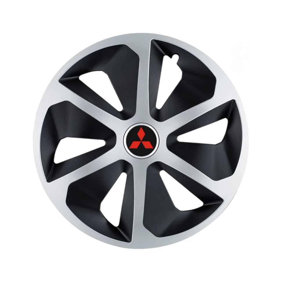 Set 4 capace roti Roco Gri-Negru R13 pentru gama auto Mitsubishi