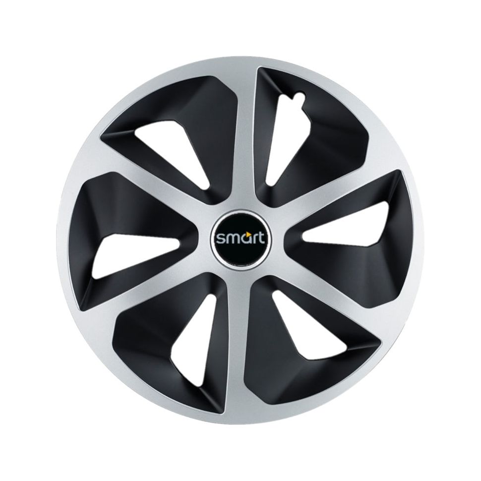 Set 4 capace roti Roco Gri-Negru R13 pentru gama auto Smart