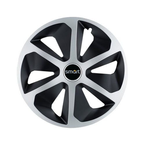 Set 4 capace roti Roco Gri-Negru R13 pentru gama auto Smart