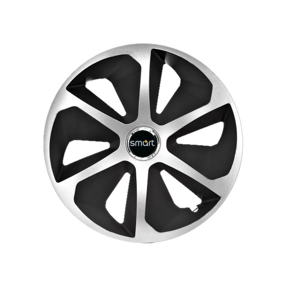 Set 4 capace roti Roco Gri-Negru R14 pentru gama auto Smart