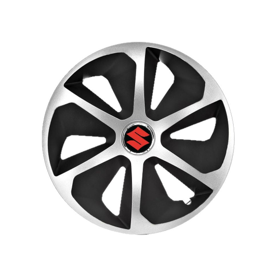 Set 4 capace roti Roco Gri-Negru R14 pentru gama auto Suzuki